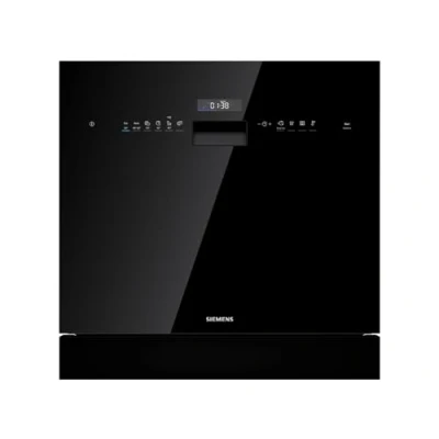 Immagine di Siemens SC05IB00TE, iQ500, lavastoviglie compatta 60 cm, 8 coperte, varioSpeed Plus, hygienePlus, sistema di cestello flessibile, funzionamento touch, silenzioso, programma automatico,