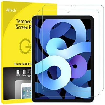 Immagine di JETech Pellicola Protettiva per iPad Air 5/4 (10,9 Pollici, Modello 2022/2020, 5ª/4ª Generazione), Vetro Temperato, Pacco da 2
