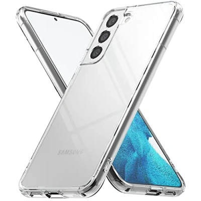 Immagine di Ringke Fusion Compatibile con Cover Samsung Galaxy S22 5G, Custodia Trasparente Sottile Retro Rigido Antiurto Paraurti TPU Clear