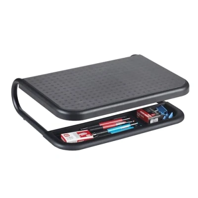 Immagine di Q Connect Supporto per computer portatile/rivestimento antiscivolo/monitor, laptop, MacBook, in plastica/metallo/dimensioni: 38 x 29,5 11 cm, portata max. 15 kg/nero