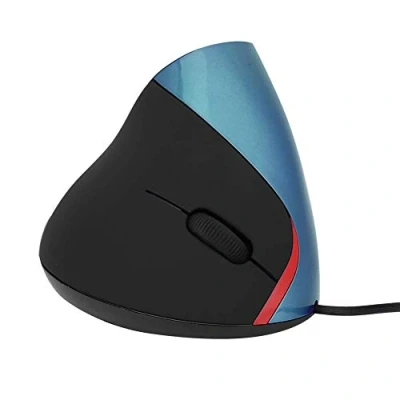 Immagine di VBESTLIFE Mouse da Gioco Verticale Gaming Wired Ergonomico 3200 DPI Regolabile Ottico con Cavo per PC/Laptop(Blu)