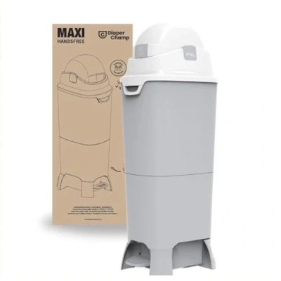 Immagine di Diaper Champ Mangiapannolini ONE Maxi Handfree, argento/bianco
