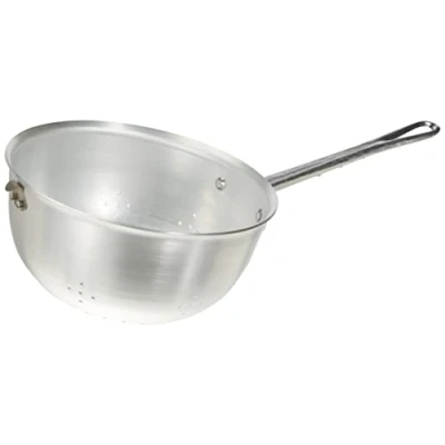 Immagine di Pentole Agnelli Family Cooking Alluminio Colapasta con Manico e Gancio, Argento, 22 cm