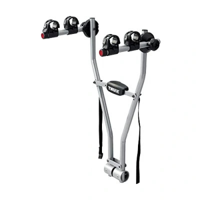 Immagine di Thule Xpress Portabici da Gancio Traino per 2 Bici Sospese Argento Silver One Size