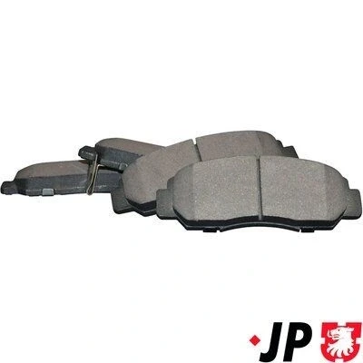 Immagine di JP GROUP 3463600810 Kit pastiglie freno Assale anteriore con segnalatore acustico usura HONDA: FR V, Jazz 2, CIVIC 7 Hatchback