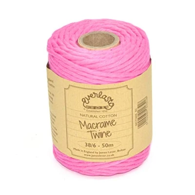 Immagine di EVERLASTO Spago macramè, Fucsia, 4 mm, 50 unità