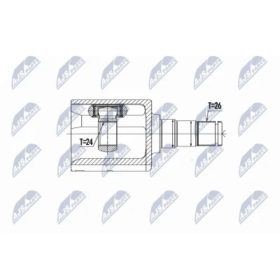 Immagine di NTY NPW VV 090 Kit Giunto Omocinetico Trasmissione automatica Assale anteriore Sx VOLVO: V60 I