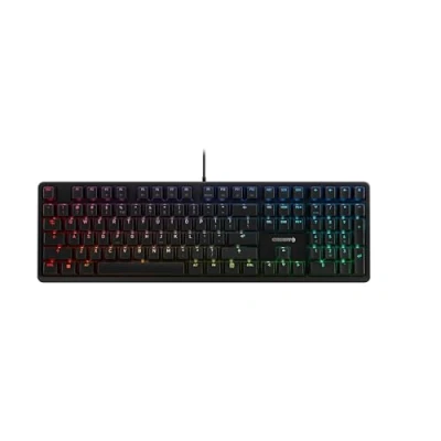 Immagine di CHERRY G80 3000N RGB, Tastiera gaming meccanica Con illuminazione Layout per Unione Europea (QWERTY), filo, Interruttori originali MX SILENT RED, Colore nero
