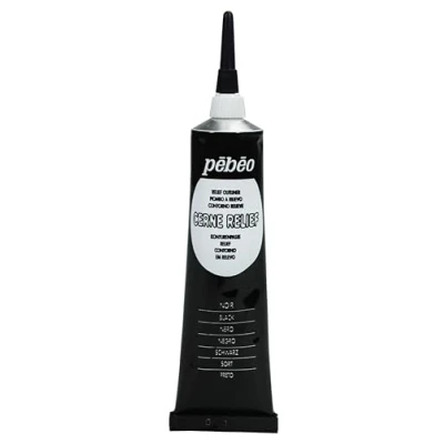 Immagine di PEBEO Tubetto di Crema per vetrate Colorate Effetto Piombo, 37 ml, Nero