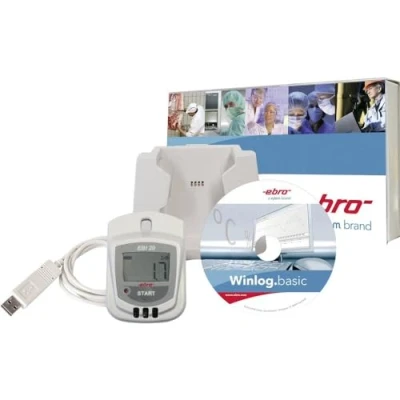 Immagine di ebro 1601 0048 Z EBI 20 TH1 Set Data logger multifunzione Misura: Umidità dellaria, Temperatura 30 fino a +70 C 0 100 % ur
