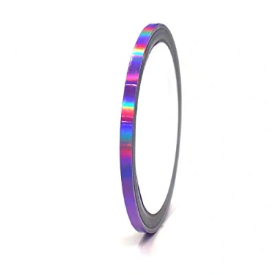 Immagine di Strisce decorative autoadesive per fai da te, 10 m, mobili, auto, moto, modellismo, te (ologramma viola, 3 mm di larghezza)