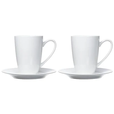 Immagine di Ritzenhoff &amp; Breker 597448 Latte Macchiato Set Bianco, 4 Pezzi