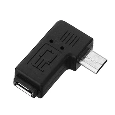 Immagine di chenyang 90 gradi ad angolo sinistro Micro USB 2.0 5Pin maschio a femmina M F adattatore di estensione