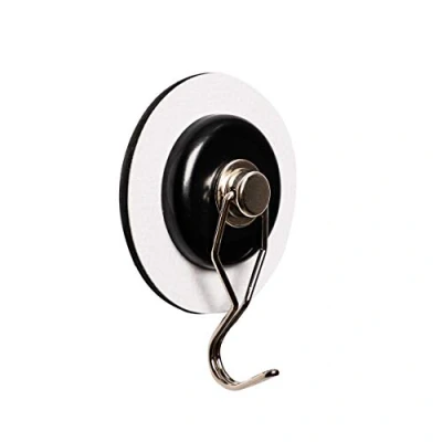 Immagine di silwy® gancio magnetico The ONE incl. pad in gel nano metallico 6,5 cm Bianco mai più trapano o vite