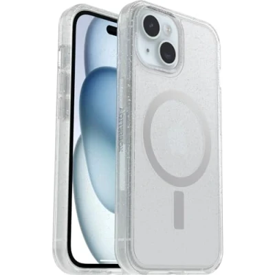 Immagine di Otterbox Symmetry Clear Backcover per cellulare Apple iPhone 16e, 15, 14, 13 Trasparente, Stardust Compatibile con MagSafe 77 93117