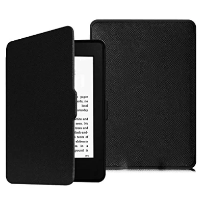 Immagine di FINTIE Custodia per 6&quot; Kindle Paperwhite 2012 2017 Modello(EY21 &amp; DP75SDI), Sottile Leggero Cover con Funzione Auto Sveglia/Sonno, Non Compatibile Il Modello 2018 (10ª Generazione), Nero