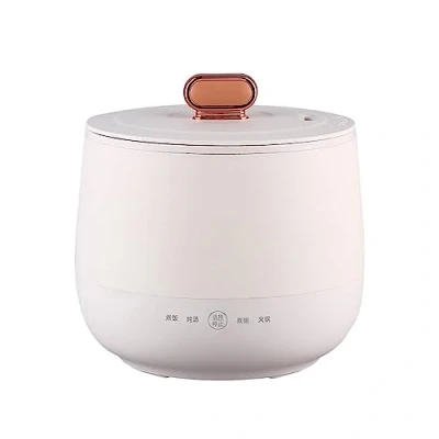 Immagine di ZHANGMIN Cuociriso Piccolo, Mini Elettrico da 1,8 Litri con Pentola Antiaderente for 1 2 Persone, 4 Funzioni Multicooker Preparare Riso, Zuppe, Porridge, Torte (Color : Wei�)