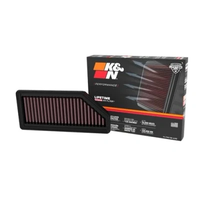 Immagine di K&amp;N Filters 33 3184 Filtro aria 38 231 quadrato a lunga durata RENAULT: Clio V Hatchback, Captur II, Megane 4
