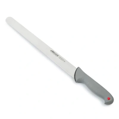 Immagine di Arcos Serie Colour Proof Coltello Prosciutto Lama Acciaio Inossidabile Nitrum 360 mm Manico Polipropilene Coperto da Elastomer Colore Nero
