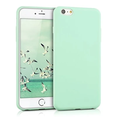 Immagine di kwmobile Custodia Compatibile con Apple iPhone 6 Plus / 6S Cover Back Case per Smartphone in Silicone TPU Protezione Gommata menta matt