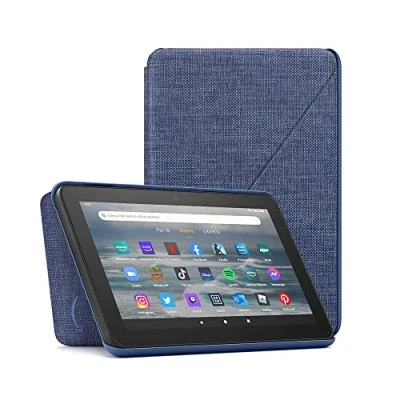 Immagine di Custodia in tessuto per tablet Amazon Fire 7 (compatibile solo con dispositivi di 12ª generazione, modello 2022) Blu notte