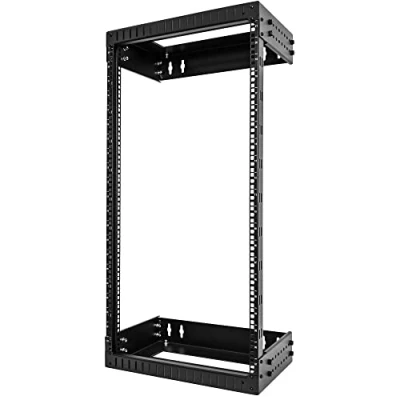 Immagine di StarTech.com Armadio Rack a Muro 19&quot; 21U, Robusto Server Telaio Aperto 2 Montanti Profondità Regolabile, Quadro/Rack Dati per Apparecchiature IT/AV/Switch/Patch Panel (RACK 21U 20 WALL OA)