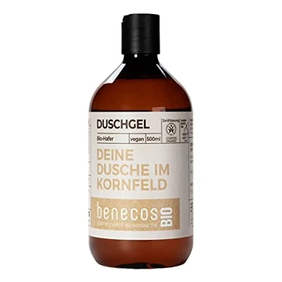 Immagine di benecos Bio Gel doccia con avena biologica la in campo di potassio vegano plastica riciclata