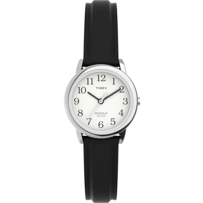 Immagine di Timex T20441D7 Orologio Analogico da Polso Donna, Pelle, Argento/Nero