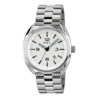 Immagine di Breil Orologio UOMO BEAUBOURG quadrante MONO COLORE BIANCO movimento SOLO TEMPO 3 LANCETTE QUARZO e BRACCIALE ACCIAIO ARGENTO TW1597