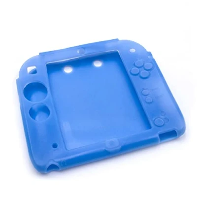 Immagine di vhbw custodia, case compatibile con Nintendo 2DS console di gioco, controller silicone, blu