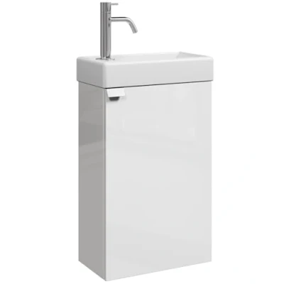 Immagine di Apollo Mobili da bagno per WC, 40 x 22 cm, colore: Bianco lucido