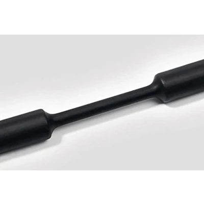 Immagine di HellermannTyton 333 31200 Termoretraibile senza colla Nero 12 mm 4 Restringimento:3:1 Merce a metro