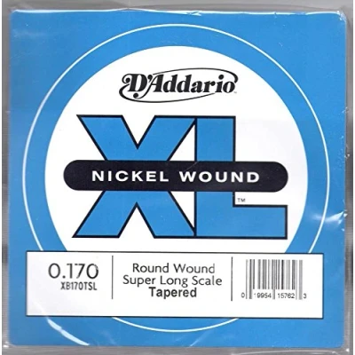 Immagine di D&#039;Addario XB170TSL Corda singola avvolta in nickel per basso, scala extra lunga, .170, tapered