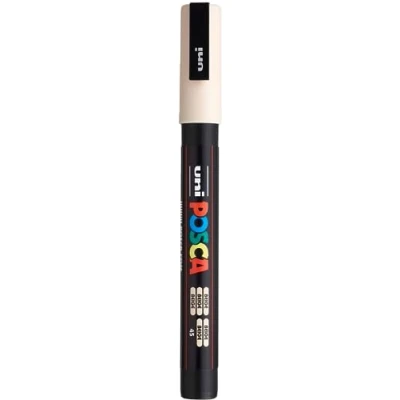 Immagine di Uni ball Posca PC 3 m Pennarello a punta Fine larghezza riga 0,9 mm 1,3 beige
