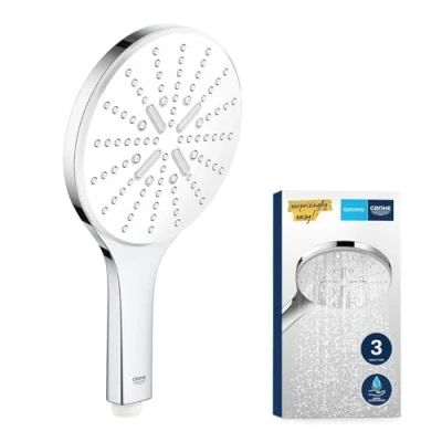 Immagine di GROHE Vitalio SmartActive 150Manopola doccia a tre gettiGROHE Water Saving (portata limitata 9,5 l/min)Sistema di fissaggio universaleBianco26597000