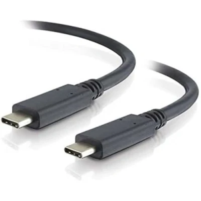 Immagine di C2G Cavo USB C ad alta velocità da 1 m 3.1/Thunderbolt 3 (USB 3.1 Gen 2) 4K e alimentazione 100 Watt alte prestazioni
