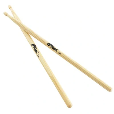 Immagine di TIGER Tda77 5A Bacchette per Batteria 5A, In Hickory, Con Punta Di Legno