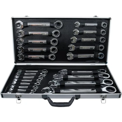Immagine di BGS Diy 30009 Set di chiavi combinate a cricchetto, SW 6 32 mm, 22 pezzi