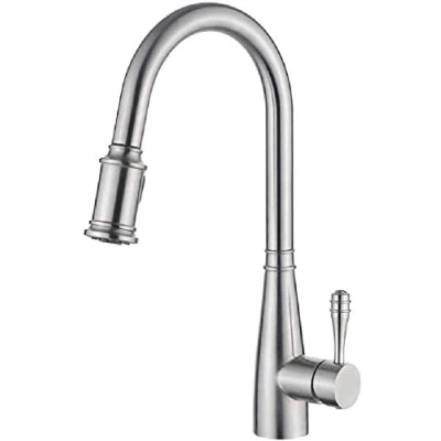 Immagine di Ibergrif M22134 Rubinetto da Cucina con Doccia Estraibile, Miscelatore Monocomando per Lavello, Grigio
