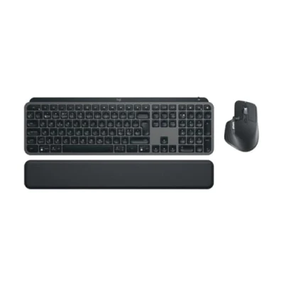 Immagine di Logitech MX Keys S Combo: Master 3S, &amp; Palm Rest Grafite, Layout Scandinavo QWERTY