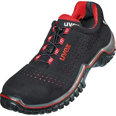 Immagine di uvex Motion Style Scarpa di Sicurezza S1 SRC ESD Rosso Nero, Taglia:43