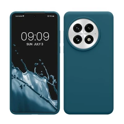 Immagine di kwmobile Cover per OnePlus 13 Custodia Back Case Smartphone in Silicone TPU Protezione Gommata petrolio