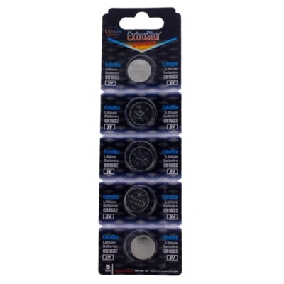 Immagine di 5 BATTERIE A BOTTONE CR1632 LITIO 3 V PILE CR 1632
