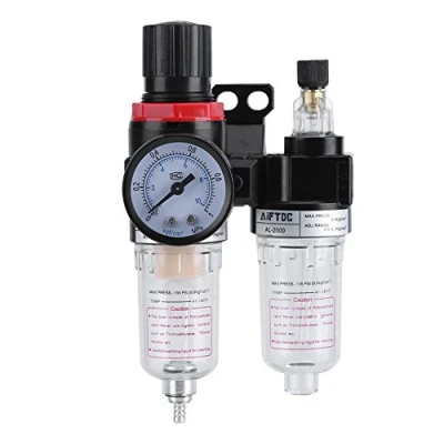 Immagine di Zerodis 1/4&quot; Filtro regolatore di Pressione separatore Olio Trappola umidità compressore dell&#039;Acqua ingrassatore del dell&#039;Aria