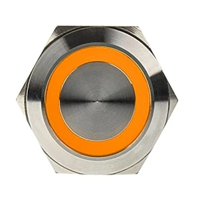 Immagine di DimasTech Pulsante vandalico 22mm, + Interruttore, Argento