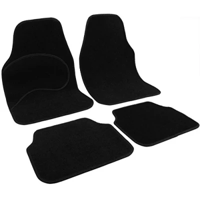 Immagine di WOLTU 7135 Tappetini Universali per Auto Set Completo di Tappeto in Moquette Antiscivolo Cucitura Nero