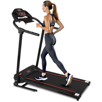Immagine di SereneLife Tapis Roulant Pieghevole, Elettrico con LCD per Camminare e Correre, Macchina Esercizi Cardio 12 Programmi Preimpostati o Regolabili, Connettività Bluetooth