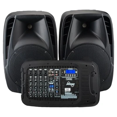 Immagine di Laney AUDIOHUB Series AH2500D Portable PA system 2x500W 6 channels Bluetooth and FX 2 mics included DJ, Fitness, Conference, Party