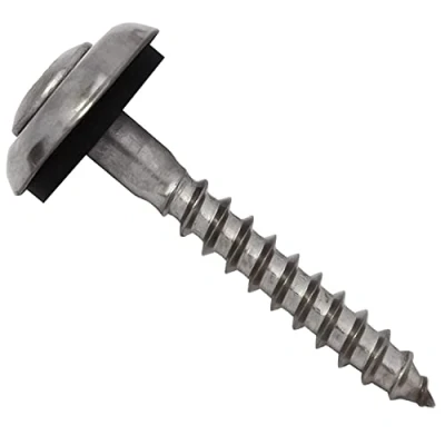 Immagine di Twistec Spengler viti 4,5 x 45 mm con 15 di guarnizione, in acciaio inox A2, 100 pezzi