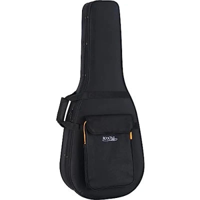 Immagine di Rocktile WGSC 4222BK Borsa per chitarra acustica imbottita Zaino Pratica impermeabile spugna imbottito custodia morbida leggera tutte le chitarre acustiche più comuni